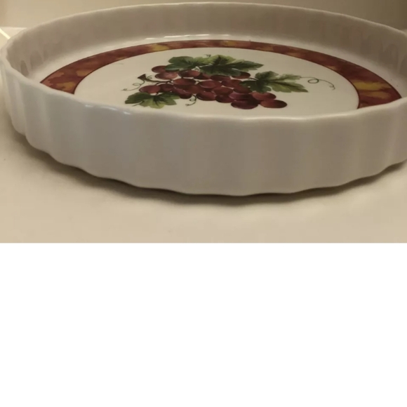 Royal Doulton Vintage Grape Torte Dish Discontinued Pattern 1994 - Picture 5 of 6